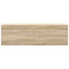 vidaXL Bathroom Wall Cabinet Sonoma Oak 100x25x30 cm Engineered Wood
