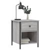 vidaXL Bedside Cabinet Grey Sonoma 40x42x50 cm Engineered Wood