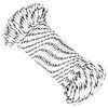 vidaXL Multipurpose Utility Rope 5 mm 100 m White Polyester