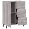 vidaXL Sideboard Grey Sonoma 69.5x34x90 cm Engineered Wood