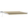 vidaXL Manual Retractable Awning with LEDs 5 x 3 m