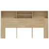 vidaXL Headboard Cabinet Sonoma Oak 180x19x103.5 cm