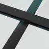 vidaXL Sliding Door with Hardware Set Black 76x205 cm ESG Glass