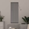 vidaXL Window Blind with Curtains Manual Silver Aluminium