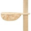 vidaXL Floor to Ceiling Cat Tree Beige 220-240 cm