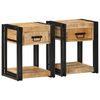 vidaXL Bedside Cabinets 2 pcs 40x35x50 cm Solid Rough Wood Mango