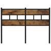 vidaXL Replace Headboard Smoked Oak 120 cm Iron and Engineered Wood