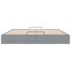 vidaXL Ottoman Bed Frame without Mattress Light Grey Super King Fabric