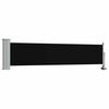 vidaXL Patio Retractable Side Awning 60x300 cm Black