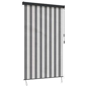 vidaXL Roller Blind Anthracite and White 160 x 250 cm