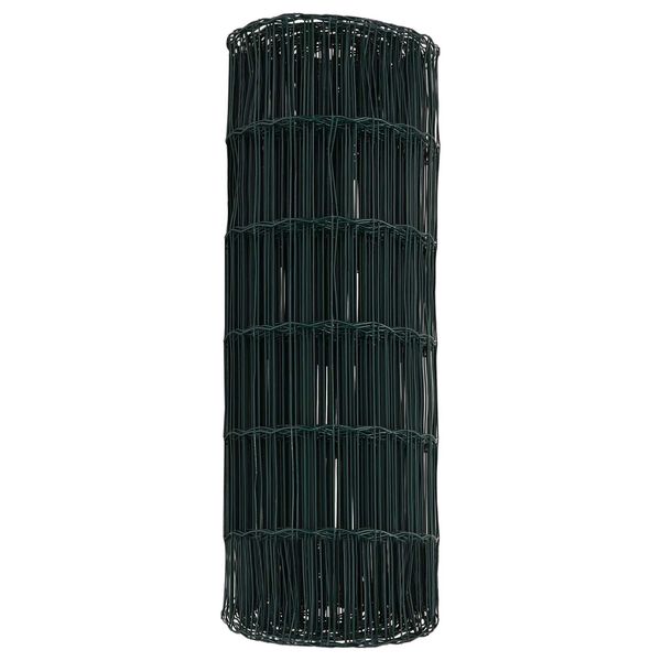 vidaXL Euro Fence Green 0.8 x 25 m PVC-coated iron