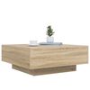 vidaXL Coffee Table Sonoma Oak 80x80x31 cm Engineered Wood