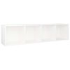 vidaXL Book Cabinet/TV Cabinet White 36x30x143 cm Engineered Wood