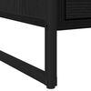 vidaXL Bedside Table Black Oak 50 x 39.5 x 50 cm Engineered Wood