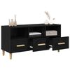 vidaXL TV Cabinet Black Oak 102 x 36 x 50 cm Engineered Wood