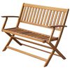 vidaXL Garden Bench 120 cm Solid Acacia Wood