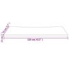 vidaXL Desk Top 110x55x2.5 cm Solid Wood Pine