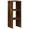 vidaXL Bookcase Stackable Smoked Oak 30x30x80 cm Engineered Wood