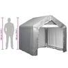 vidaXL Storage Tent Grey 180x180 cm Galvanised Steel