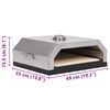 vidaXL Pizza Oven with Ceramic Stone for Gas Charcoal BBQ