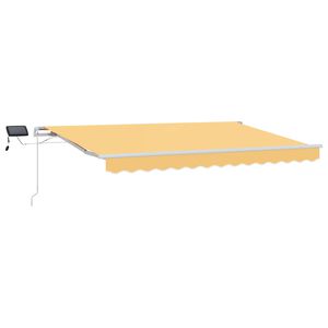 vidaXL Retractable Awning Sand 500 x 350 cm Fabric and Aluminium