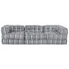 vidaXL Modular Sofa 3 pcs Grey Print Fabric