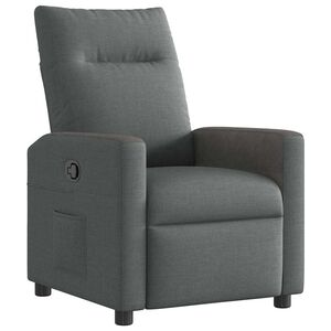 vidaXL Recliner Chair Dark Grey 69 x 86 x 100 cm Fabric