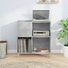 vidaXL Record Cabinet Concrete Grey 84.5x38x89 cm Engineered Wood