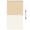 vidaXL Roller Blind Blackout Beige 125x230 cm Fabric Width 121.6 cm Polyester