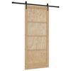 vidaXL Sliding Door ORKDAL Brown 93 x 211 cm Solid Pine Wood