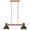 vidaXL Industrial Hanging Lamp 25 W Black 109 cm E27