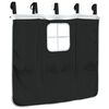 vidaXL Curtains for Loft Bed with Tunnel White and Black Polyester