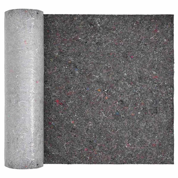 vidaXL Pool Fleece Folding Grey 1 x 25 m Polyester and cotton