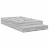 vidaXL Storage Bed Frame Grey Sonoma 120 cm Engineered Wood