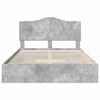 vidaXL Storage Bed Concrete Grey 150 x 200 cm Engineered Wood