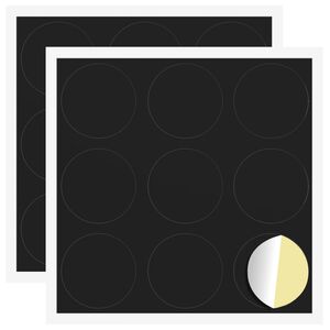 vidaXL Self-adhesive Screw Cover 2 pcs Black &Oslash; 20 x 0.5 mm