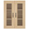 vidaXL Highboard Sonoma Oak 69.5x34x180 cm Engineered Wood