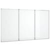 vidaXL Magnetic Whiteboard Foldable 150x80x1.7 cm Aluminium