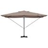 vidaXL Umbrella Taupe 351 x 250 x 253 cm Polyester and Aluminium