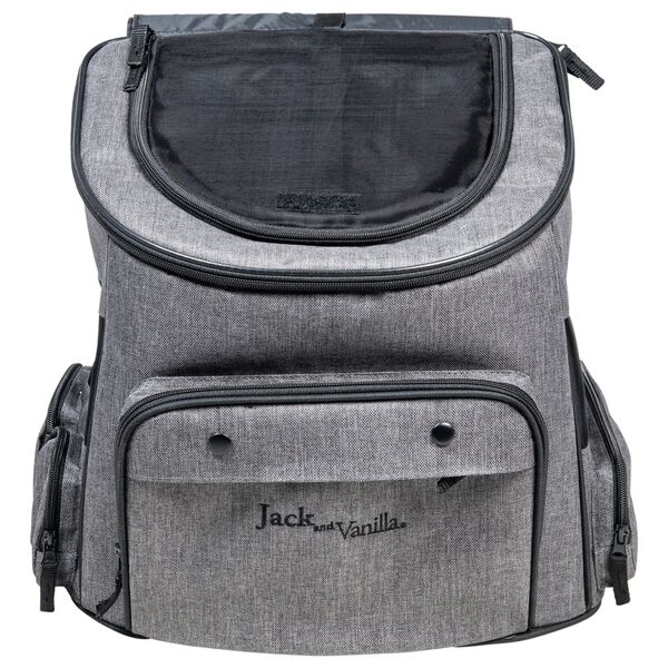 Jack and Vanilla Pet Backpack Travel 40x25x36 cm Grey/Black