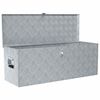 vidaXL Aluminium Box 110.5x38.5x40 cm Silver