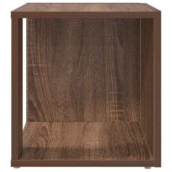 vidaXL Side Table Brown Oak 33x33x34.5 cm Engineered Wood