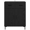 vidaXL Sideboard Black Oak 69.5 x 34 x 90 cm Engineered Wood