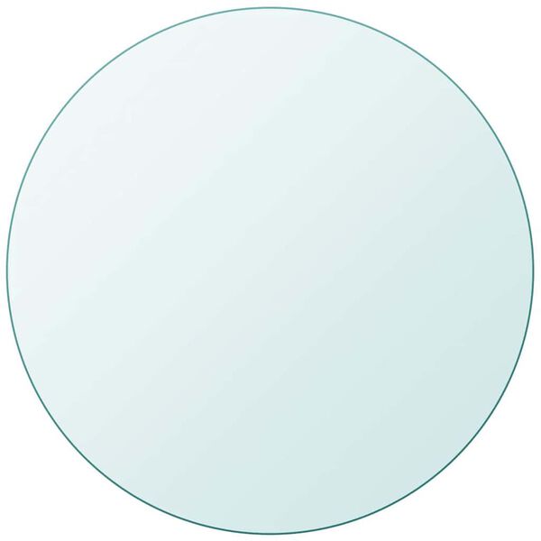 vidaXL Table Top Tempered Glass Round 500 mm
