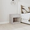 vidaXL Bedside Cabinets 2 pcs with Drawer Concrete Grey