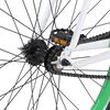 vidaXL Fixed Gear Bike White and Green 700c 51 cm