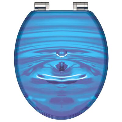 SCHÜTTE Toilet Seat with Soft-Close BLUE DROP