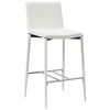 vidaXL Bar Stools 2 pcs White Faux Leather