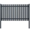 vidaXL Fence Panel Anthracite 178x100 cm Powder-coated Steel