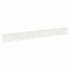 vidaXL Lawn Edging 10 pcs 102 x 10 x 4 cm Steel White